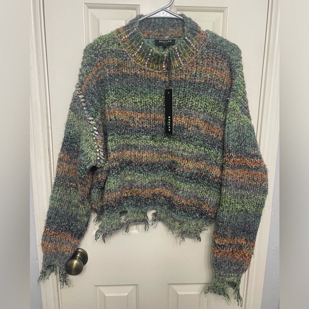 Beulah Multicolored Striped Sweater